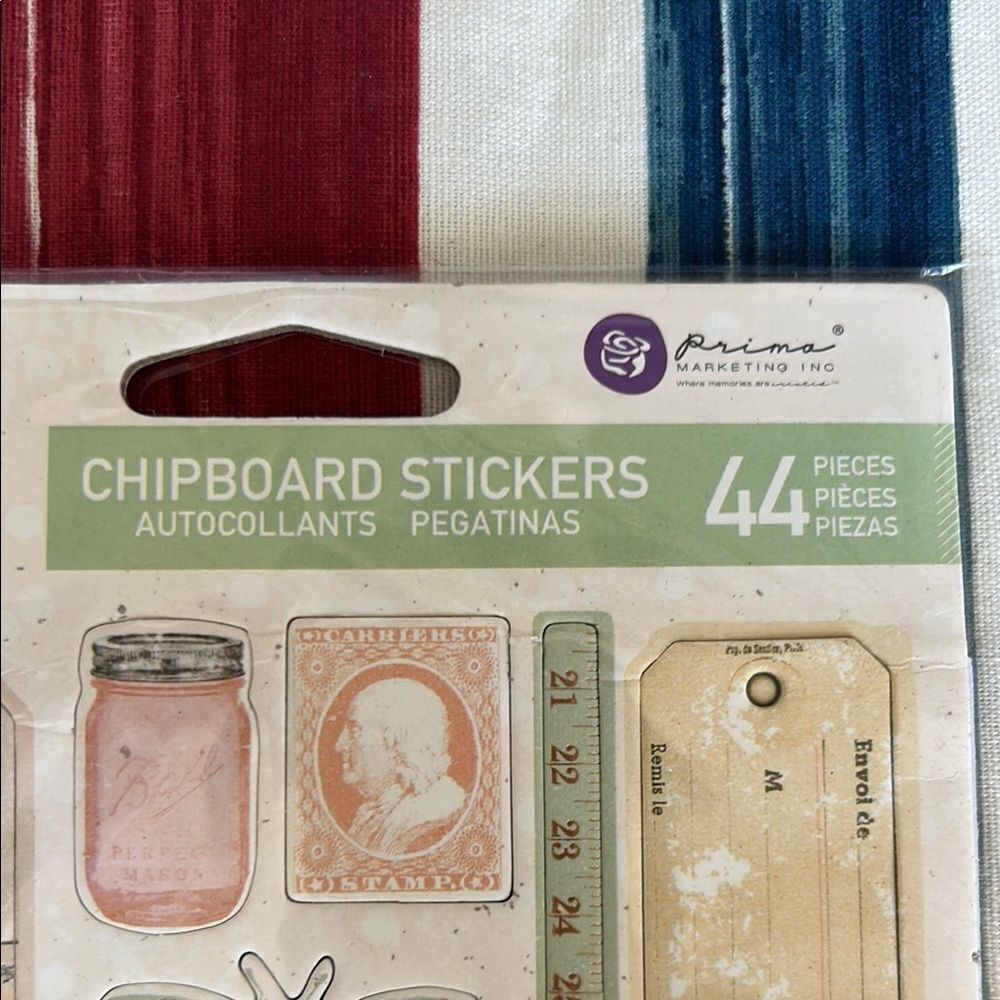 Prima Chipboard Stickers - Multicolor 44 items NEW - Picture 5 of 7